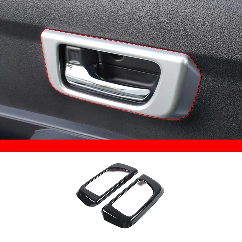 

For Daihatsu Atrai 2022 Car Interior Door Bowl Decorative Frame Sticker ABS Carbon Fiber/piano Black/bright Light Accessories