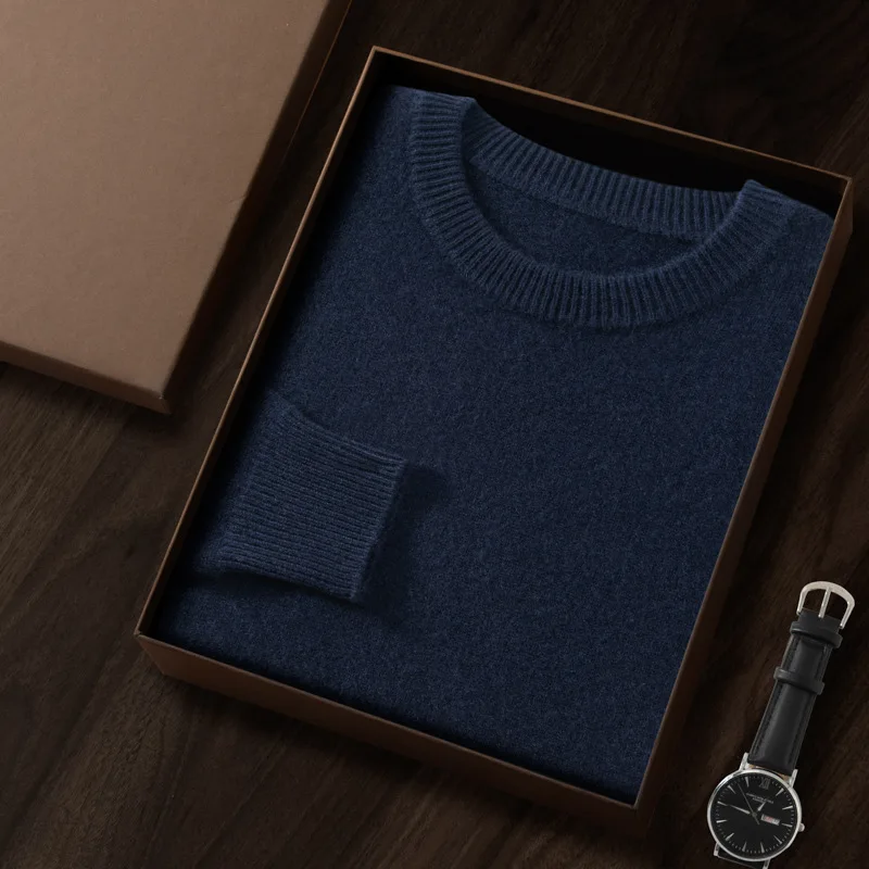 High Quality Men's Cashmere Sweater Half Turtleneck Classic Cashmere Sweater for Men