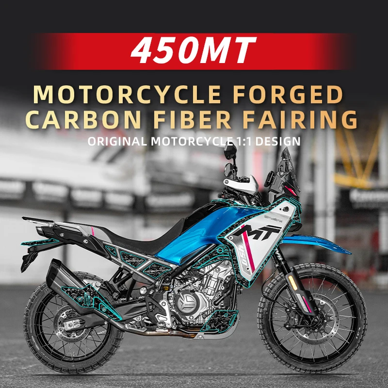 

For CFMOTO 450MT 450 MT Forged Carbon Fiber Stickers Kits Of Bike Accessories Decoration Protection Decals Motorcycle Refit