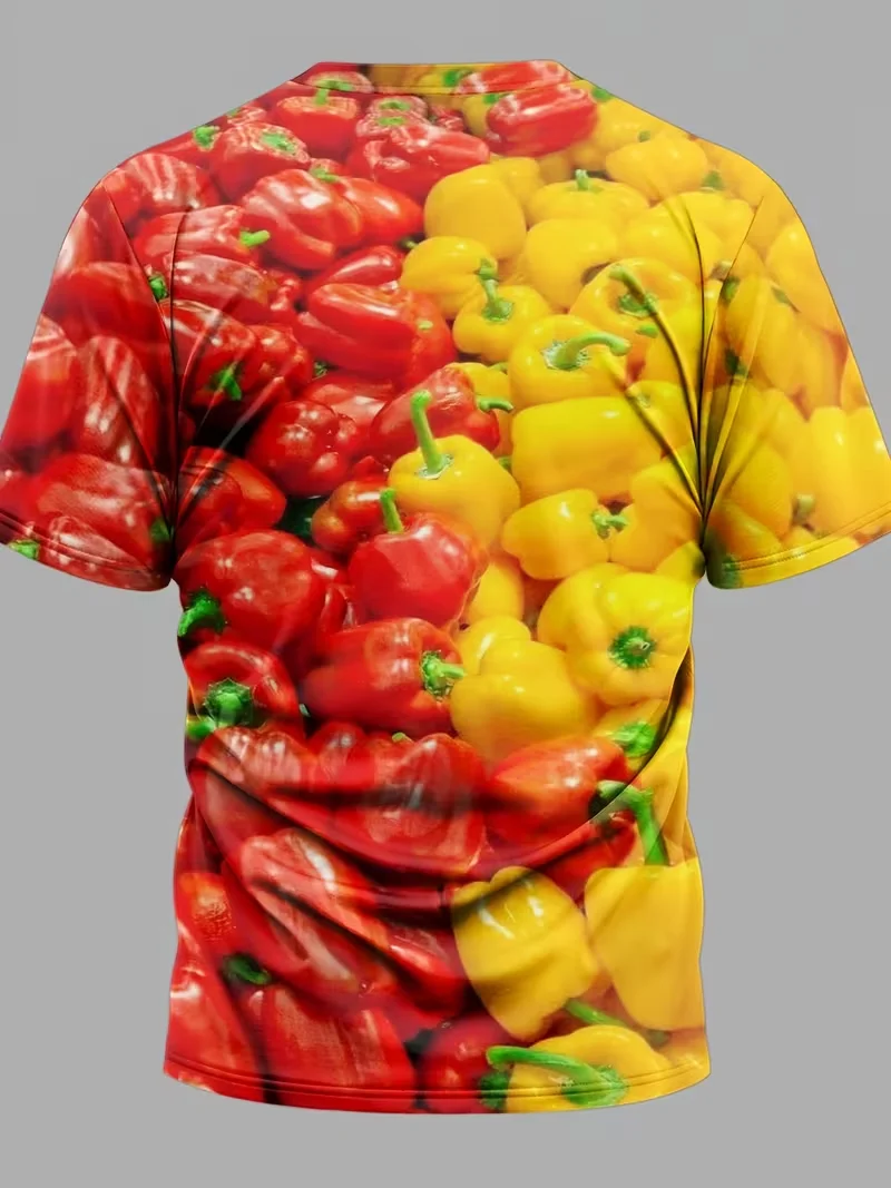 Latest Adult And Children Parent-child Couple Friend Funny Vegetable 3D Print All-over Multiple Styles Personalized T-shirt Tops