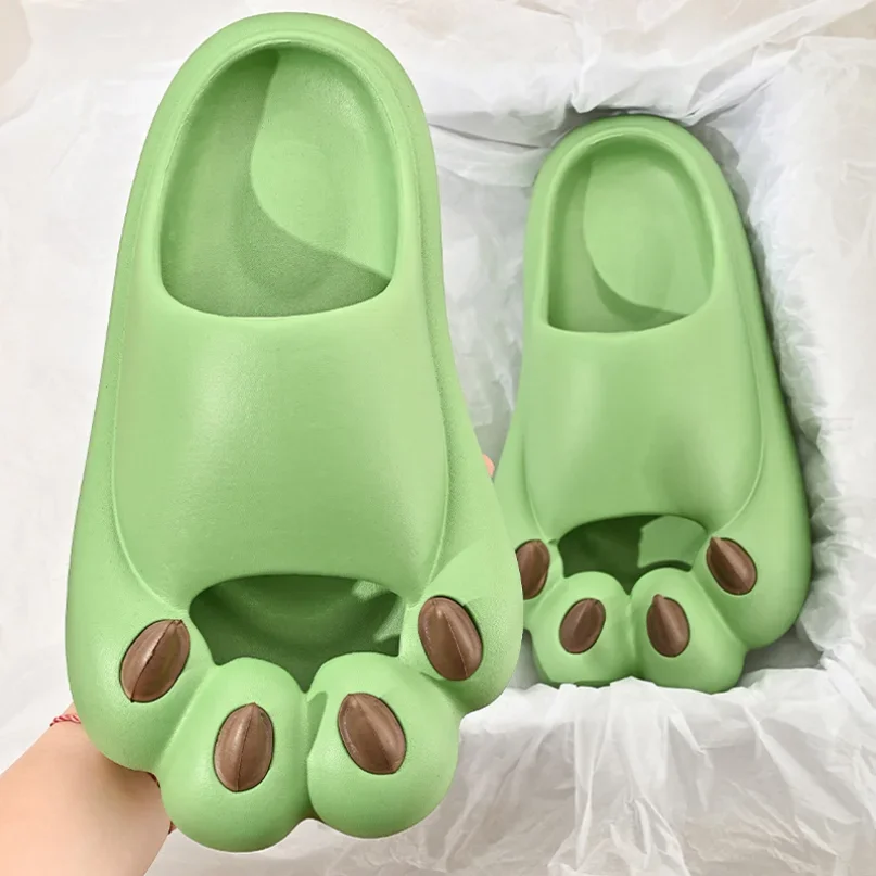 House Slipper Cloud Woman Cats Bear Paw Claw Sandals Men Flip Flops Sandals Beach Non Slip Cartoon Home Shoes Casual Female Male