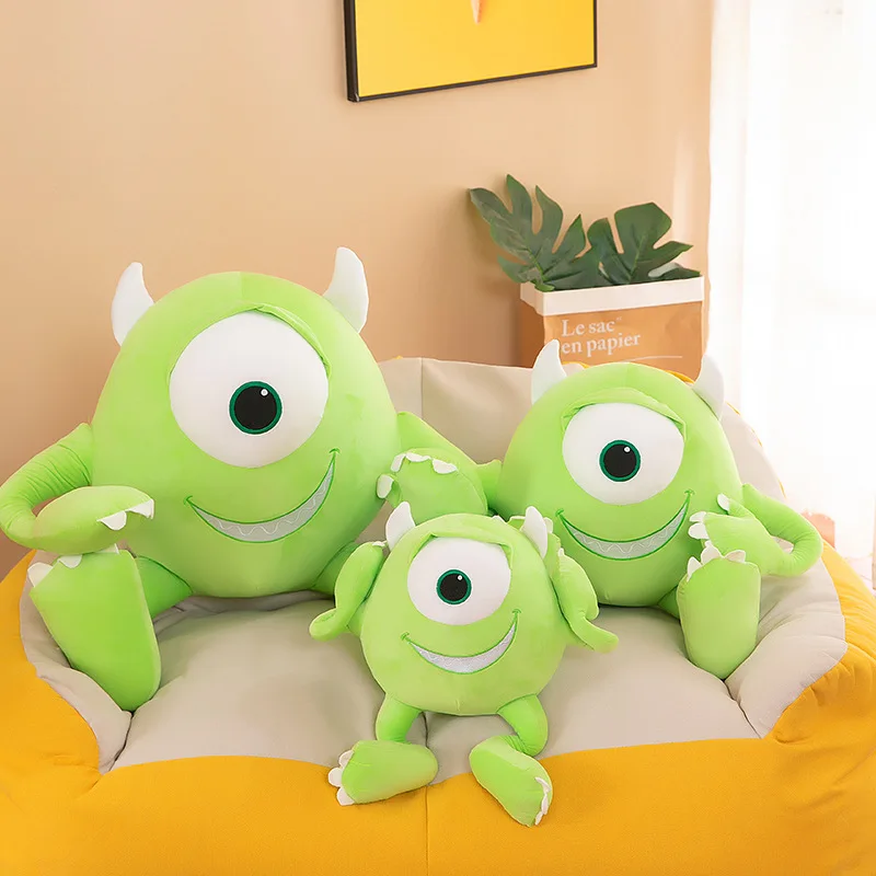 Disney Monsters University Pluche Gevulde Pop Monster Grote Ogen Pop Kinderverjaardagscadeau Zacht Kussen Kawaii Kamerdecoratie