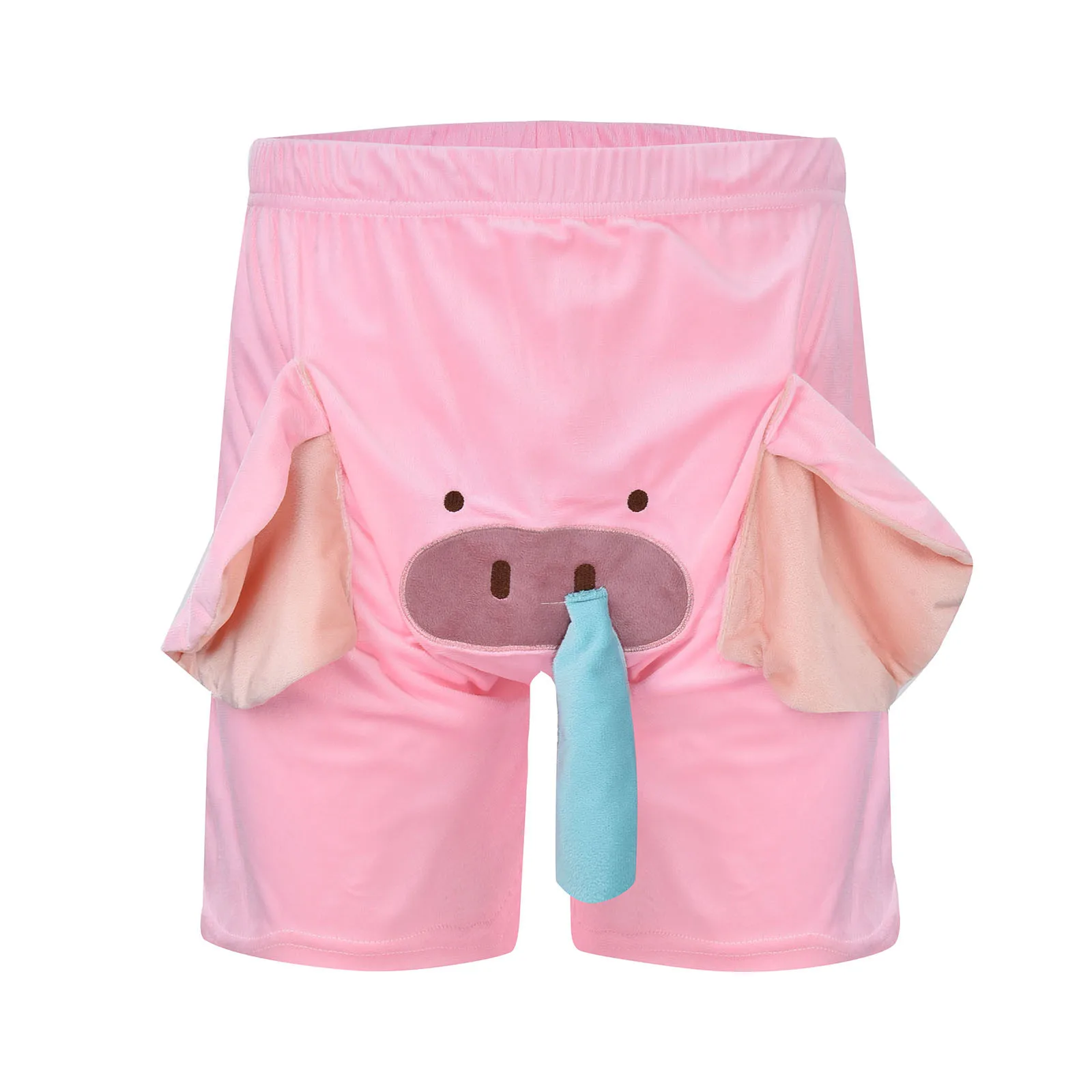 Men Boxer Briefs Funny Cartoon Elephant Long Penis Pouch Underpants Bulge Loose Comfortable Novelty Hombre Underwear Shorts Male