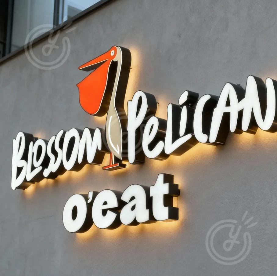 علامة ضوء مخصصة 3D الأعمال الخلفية |   شعار الشركة LED Metal Up Advertising Letters Acrylic Neon Bar Barber Shop House Bet