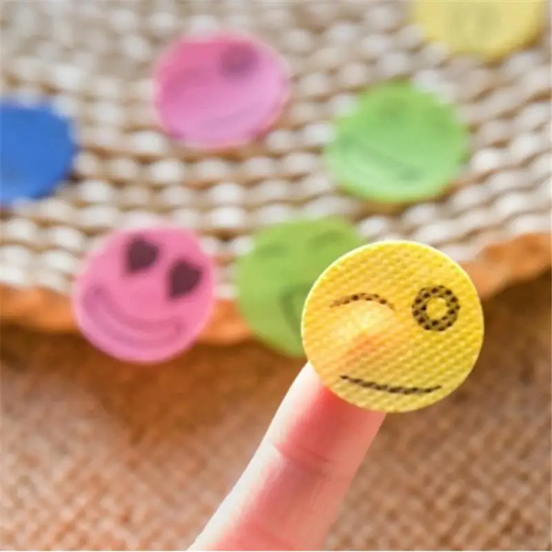 Mosquito Stickers DIY Mosquito Repellent Stickers Patches Cartoon Smiling Face Drive Repeller