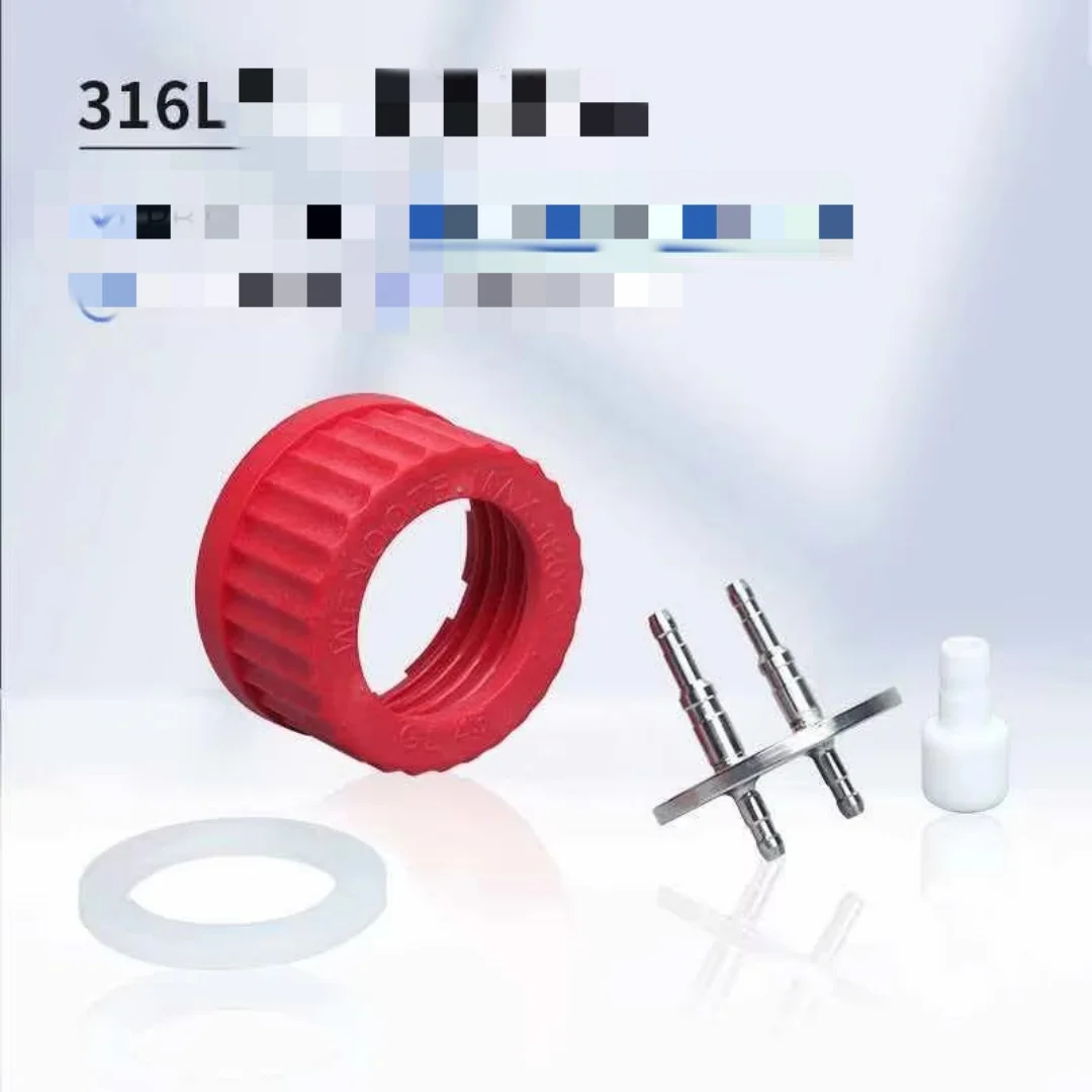 GL32 Screw Thread ShuNiu Shortt Test Tube GL45 Supplement Bottle Cap Fermentation Tank Dedicated Additive Stainless Steel Adapte