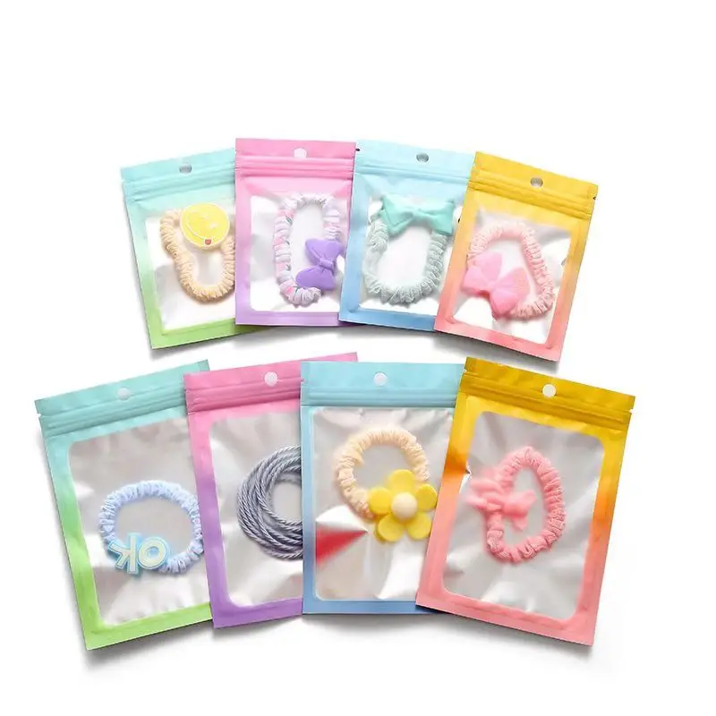 Yellow-Orange Gradient Ziplock Bags for Keychain Packaging