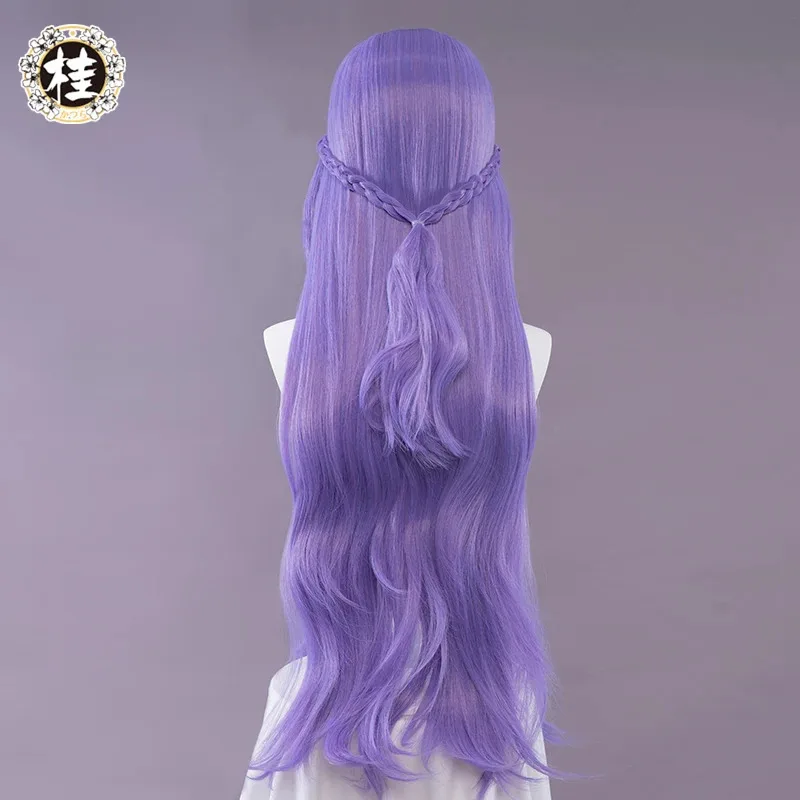 

CyUWOWO League Of Legends/LOL Syndra Cosplay Wig Game Withered Rose Syndra Hair Purple Long Wig 80CM Halloween Cosplay Wigs