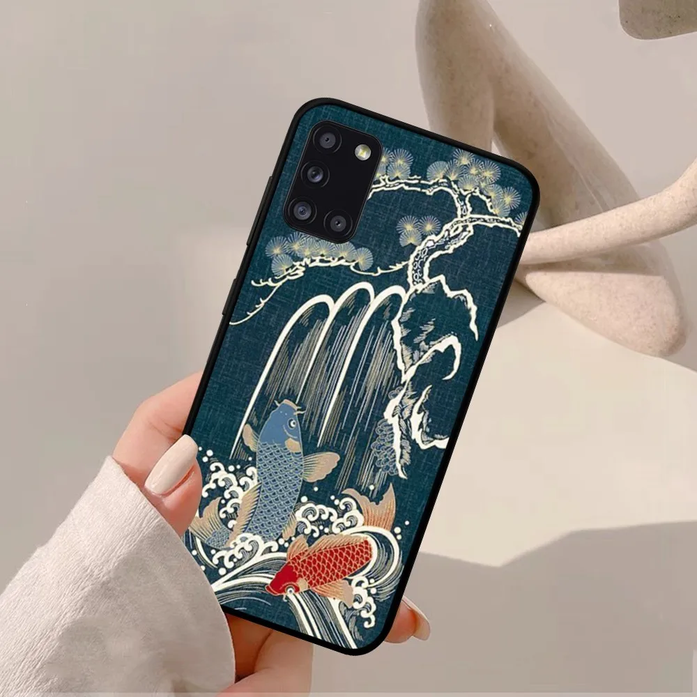 Koi Fish luck Phone Case For Samsung A 10 11 12 13 20 21 22 30 31 32 40 51 52 53 70 71 72 73 91 13 shell