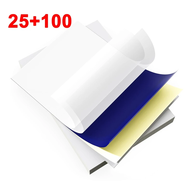 

ABMK Tattoo Transfer Paper, A4 Size Thermal Stencil Paper For Tattoo Transfer Kit - DIY Tattoo Tracing Paper