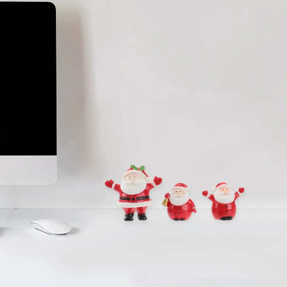 20 stuks kerstdecor mini hars beeldjes sneeuwpop tuinaccessoires miniatuur