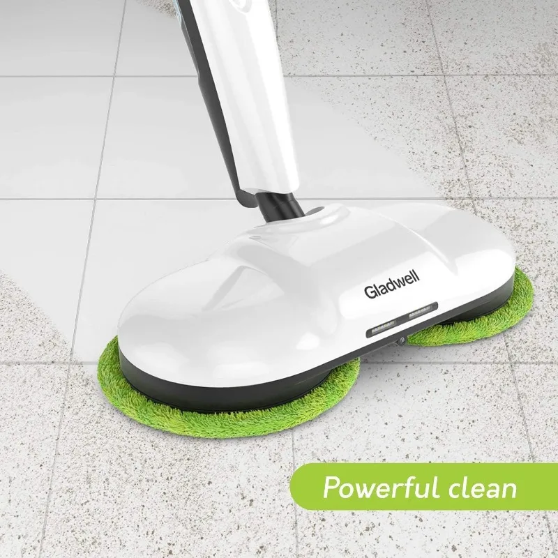 Cordless Electric Mop, 3 in 1 Spinner, Scrubber and Waxer Quiet and Powerful Cleaner, Spin Scrubber and Buffer