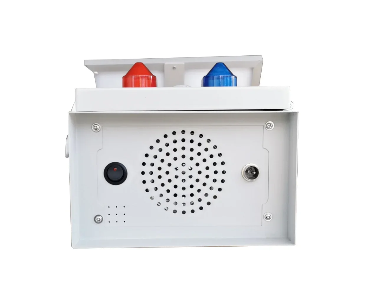 2026 High Decibel 20Watt Waterproof IP65 Strobe PIR Solar Energy Warning Siren Audible And Visual Alarm