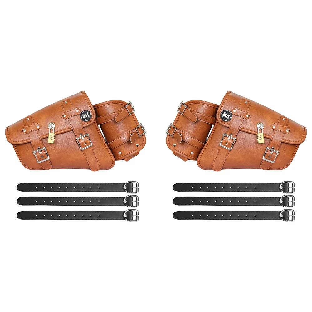 For Harley Prince Motorcycle Side Saddle Bag Hanging Bag with Anti-Theft Lock for Harley Motorcycles