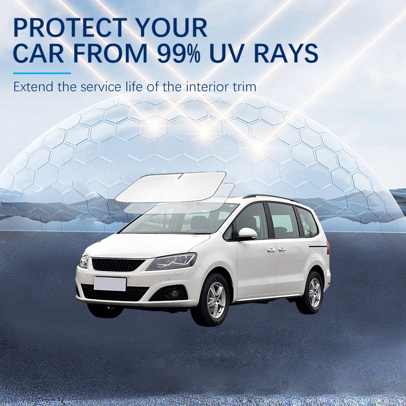 

Car Windshield SunShade Sun Visor Foldable Parasol Blocks UV Rays For SEAT Arona Ateca Tarraco new energy