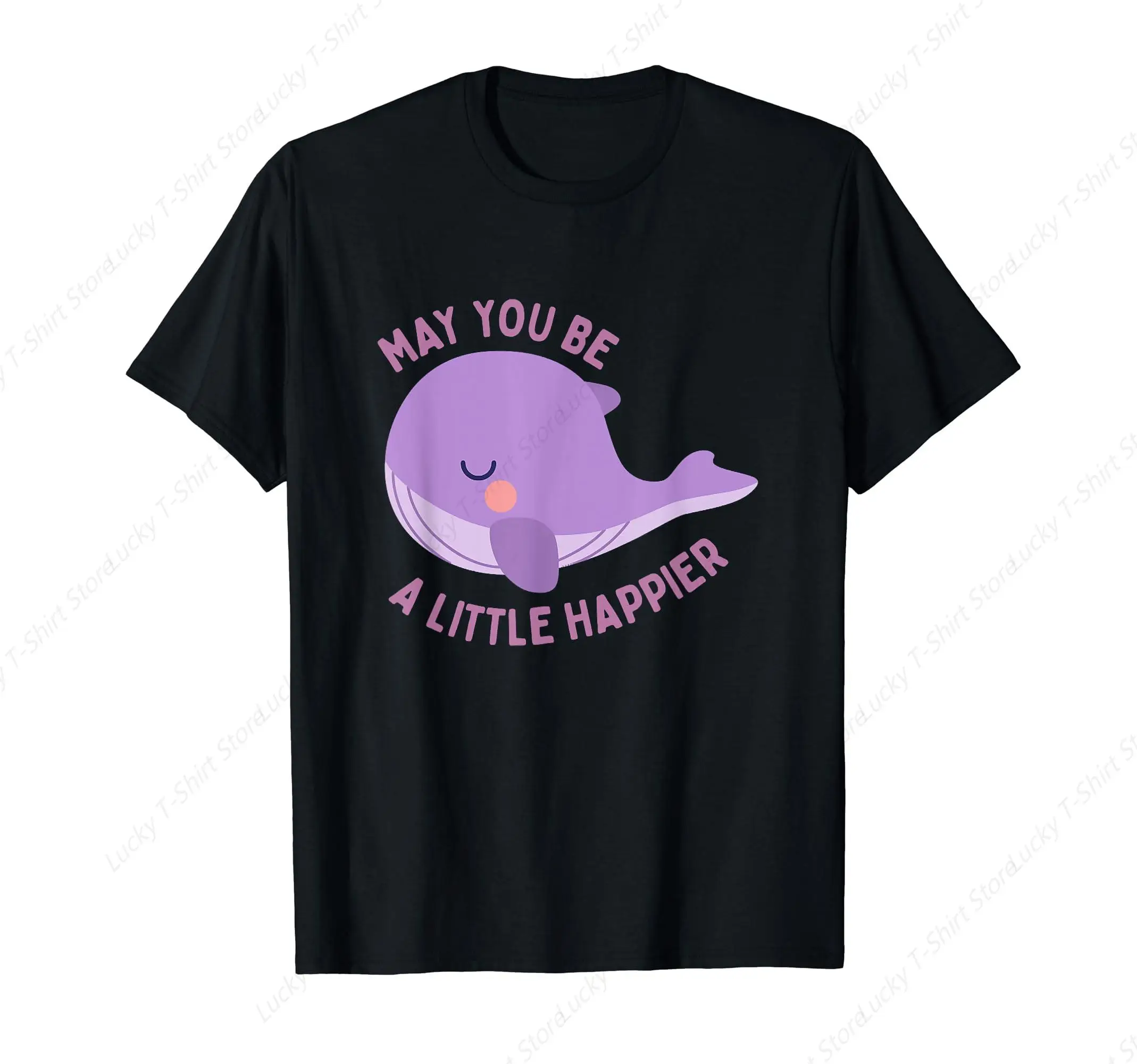 Tinytan Plush Whale Men‘s T-Shirt Soft Comfortable Easy to Wear Simple Practical not Easy to Shrink Durable Short Sleeves