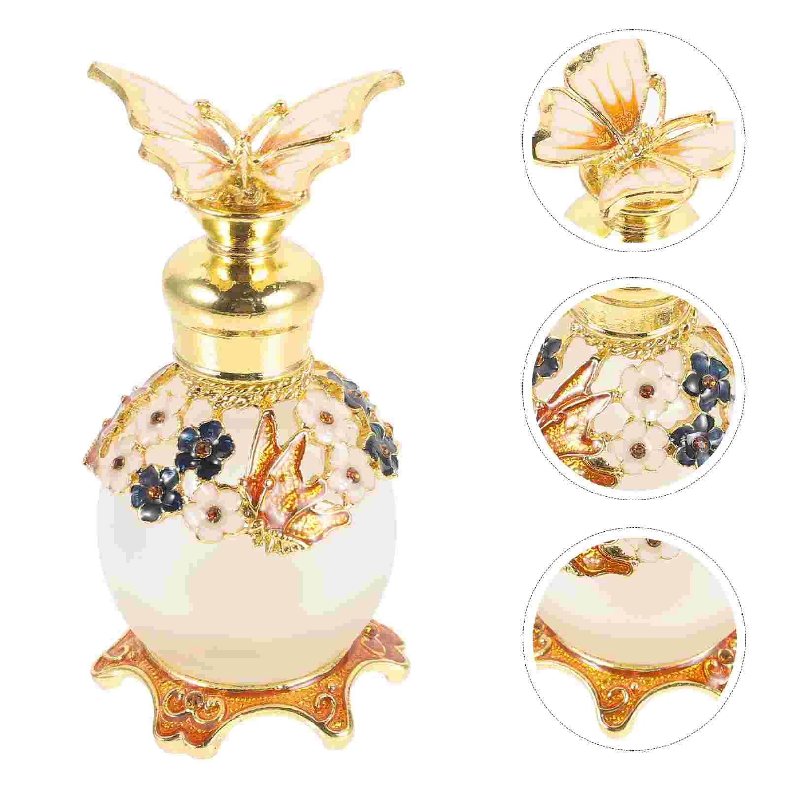 

Mist Bottle Dubai Butterfly Perfume Retro Palace Style Fragrance Middle Eastern (Coffee Color) Spray Decorate Glass