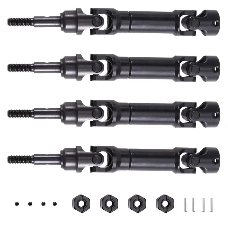 A84F-For Traxxas Mini Maxx Car Accessories RC Car Upgrade CVD Front And Rear Universal Drive Shafts+ Couplings Kit
