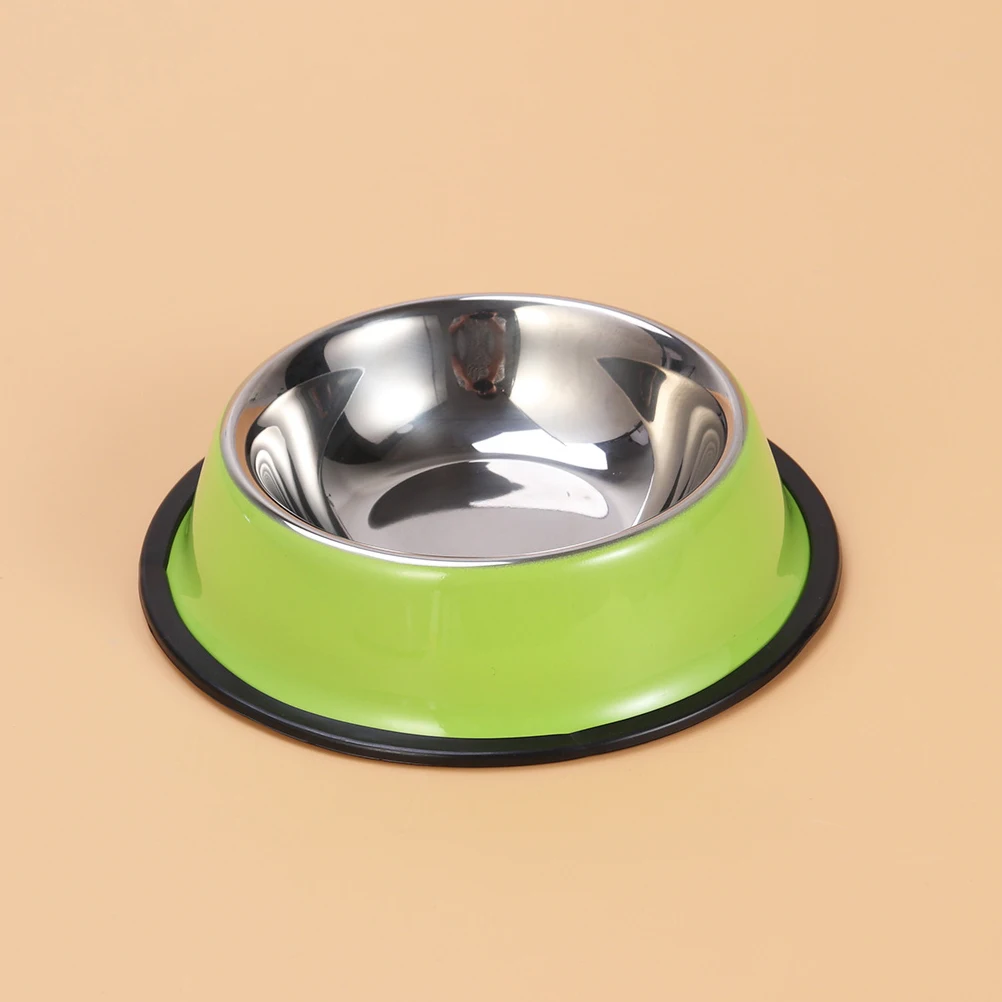 

Anti-slip Pet Bowl Cat Water Bowls Feeder Puppy Feeding for Litters Stainless Steel