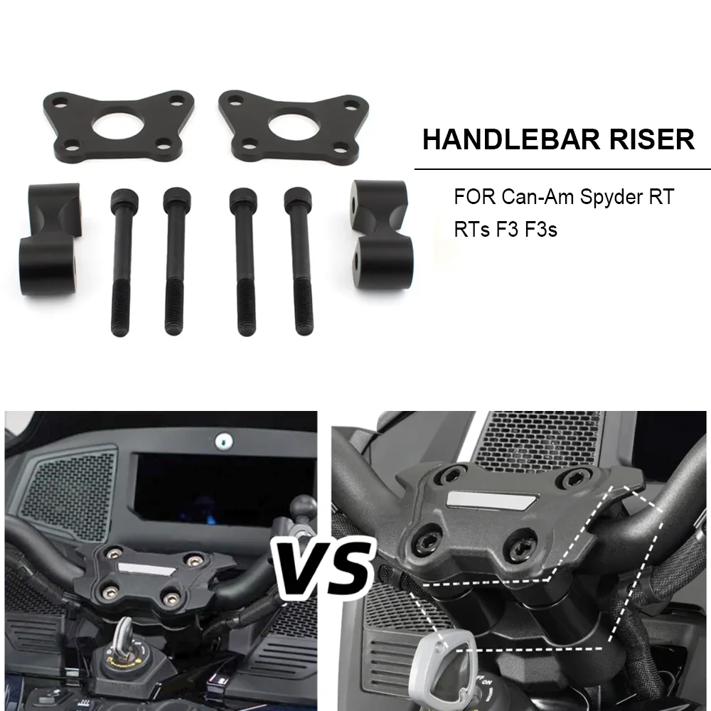 

Motorcycle Handlebar Riser Extension Kit For Can-Am Spyder RT RTs F3 F3s Adjust 1 1/8" Backward 1 3/8" Upward Accessories