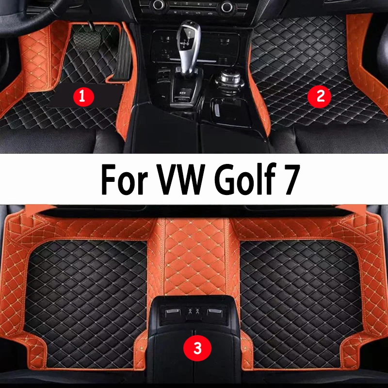 

Автомобильные коврики для Volkswagen VW Golf 7 7.5 GTE GTD GTI 2012 ~ 2020 Ковры Кожаные коврики Коврики Внутренние детали Автомобильные аксессуары
