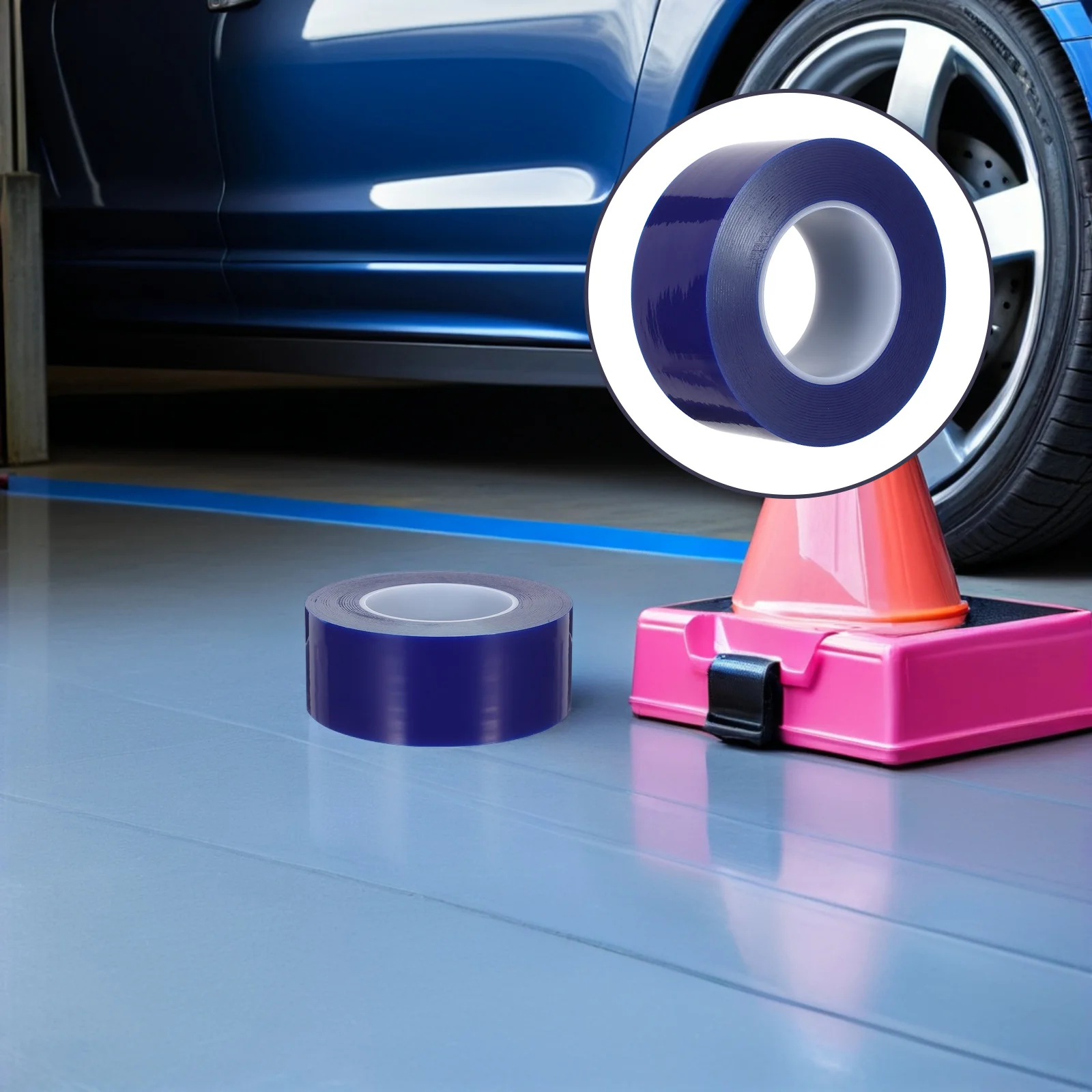 

6Cmx200M Wheel Rim Edge Protection Film Roll Paint Protection Tape Anti-Scuff Rim Saver Strip Removable Pe Protective Film For