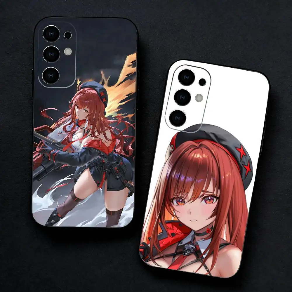 P-Rapi R-Red Hood Phone Case For Samsung S25,24,23,22,30,21,10,9,Ultra,Plus,FE 5G Black Soft Case