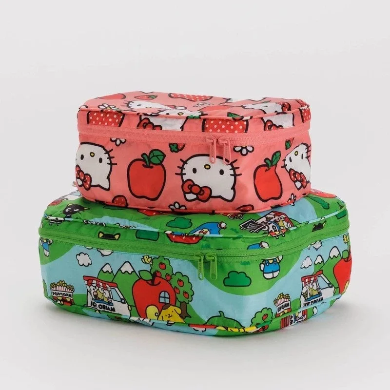 

Anime Figure Hello Kitty Snoopy Cartoon Cute Makeup Bag Travel Portable Clothes Pack Storage Bags Cute Storage Holder Gifts