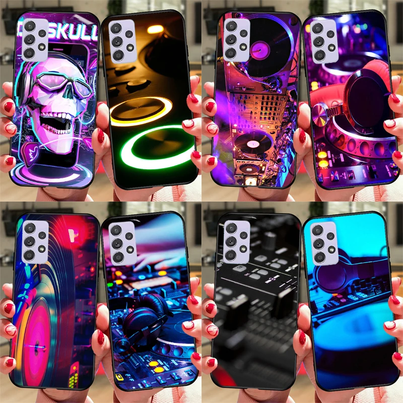 Ddj Dj Music Case For Samsung A54 A34 A24 A14 A51 A71 A12 A22 A32 A52 A72 A73 A33 A53 A13 Back Cover