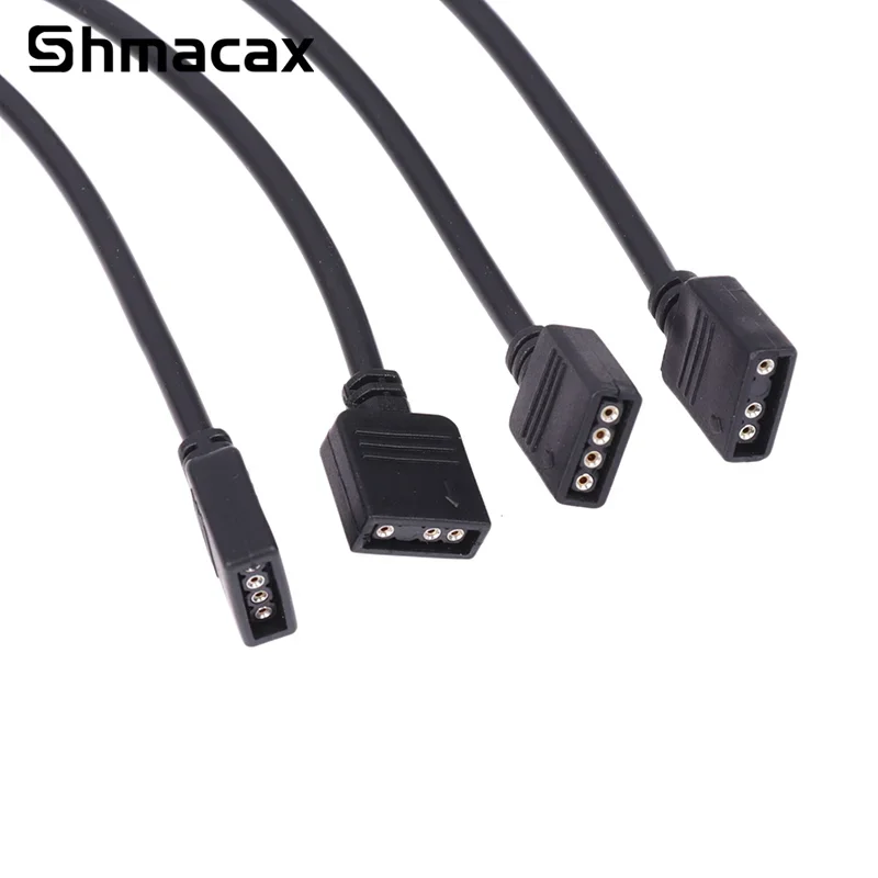 5V 3 Pin 12V 4pin ARGB Splitter Connector Extension Cable For PC Computer Fan Motherboard AURA RGB LED Strip Light