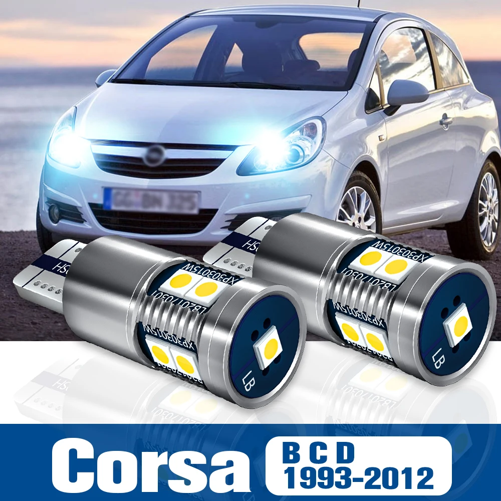 

2pcs LED Clearance Light Bulb Parking Lamp Accessories Canbus For Opel Corsa B C D 1993-2012 2005 2006 2007 2008 2009 2010 2011