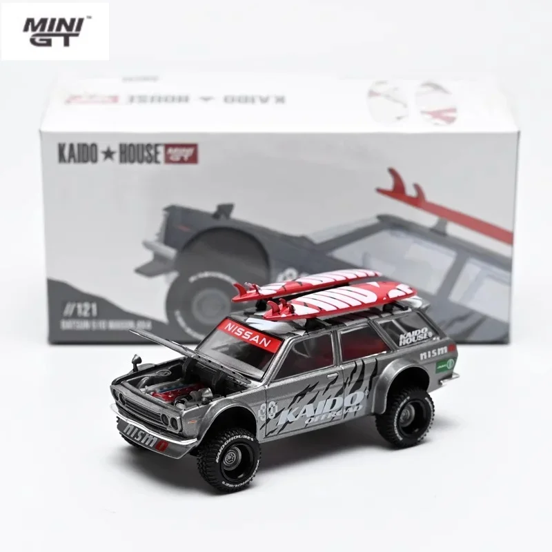 

Модель автомобиля Datsun KAIDO 510 1:64, 4x4, из сплава, литой под давлением, игрушки для мальчиков, коллекционные детали для взрослых, Детские праздничные подарки