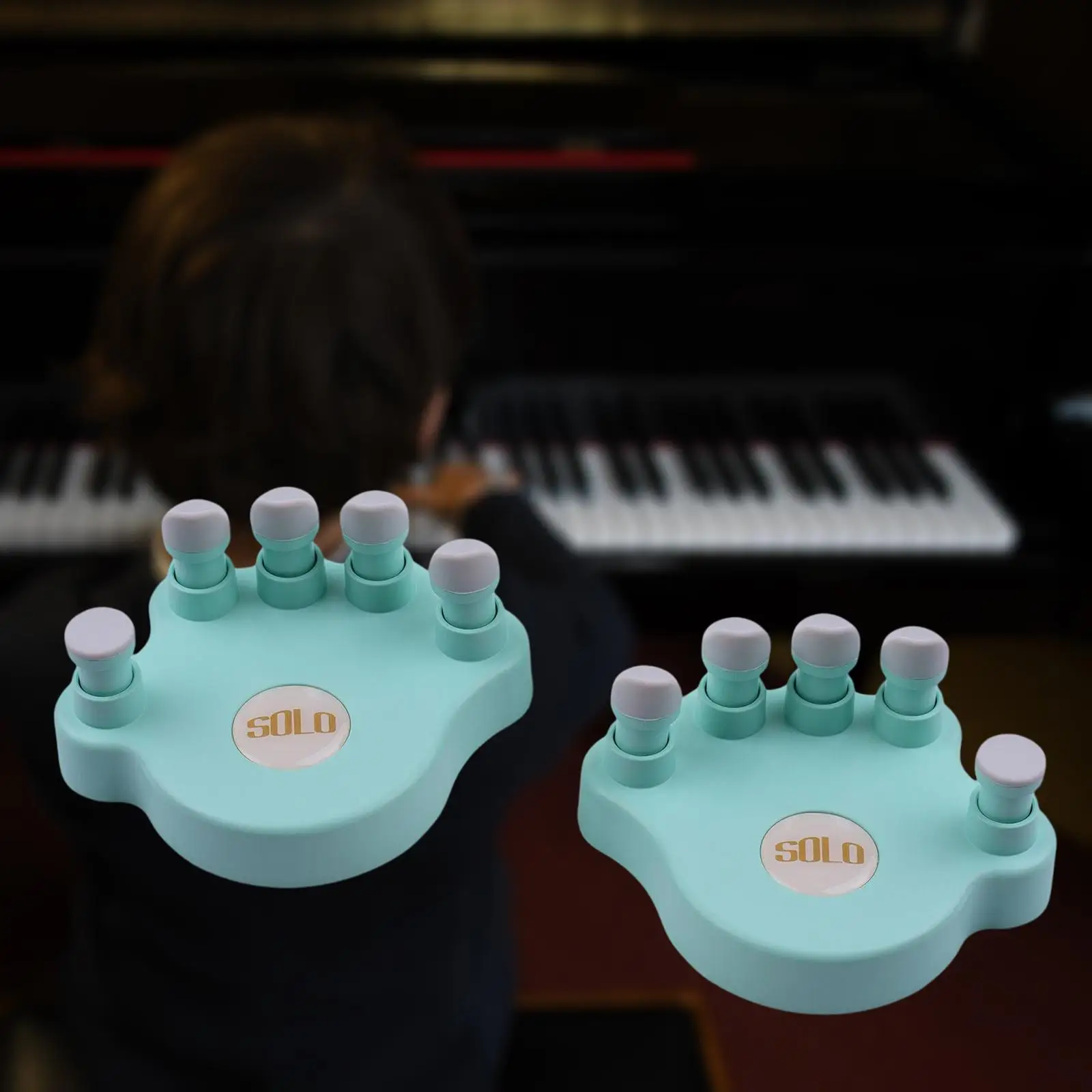 Finger Training Exerciser with Plastic Construction Finger Corrector Piano Trainer Musical Instrument Accessory for Adult Kids