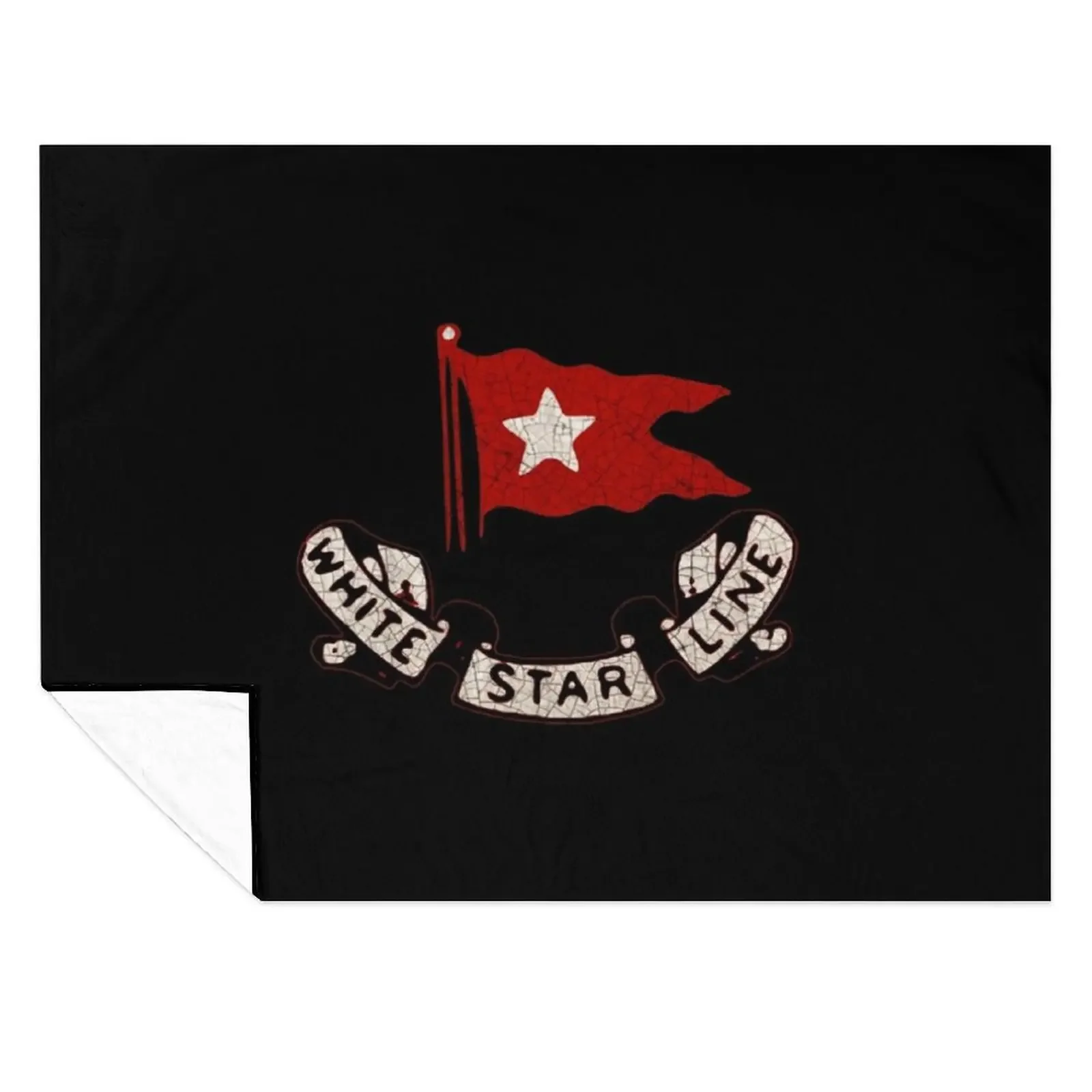 

White Star Line T-ShirtWhite Star Line T-Shirt_by Midcenturydave_ Throw Blanket Cute Plaid Winter beds Travel Stuffeds Blankets