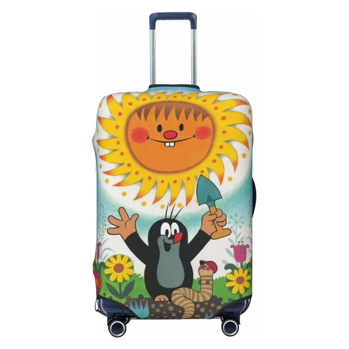 The Little Mole & Friends Suitcase Cover Business Holiday Useful Luggage Case Protection