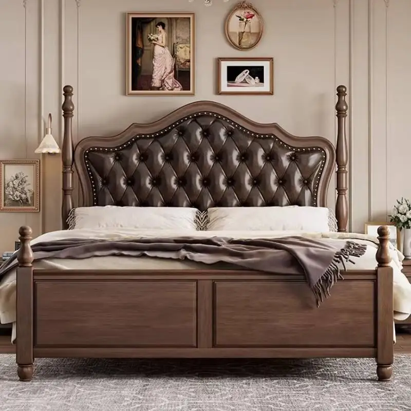 

Brown Designs European Double Bed Japanese Style Adults Luxury European Double Bed Wooden Modern Cama Matrimonial Furniture
