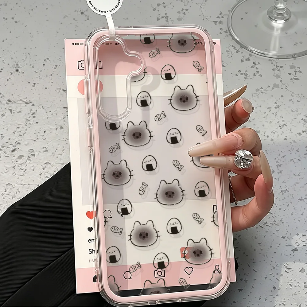 Korean Bear Design Phone Case For Samsung S26 Ultra S25 S24 S23 S22 Ultra Plus A57 A37 A36 A55 A54 A36 A35 SIlicone Soft Cover