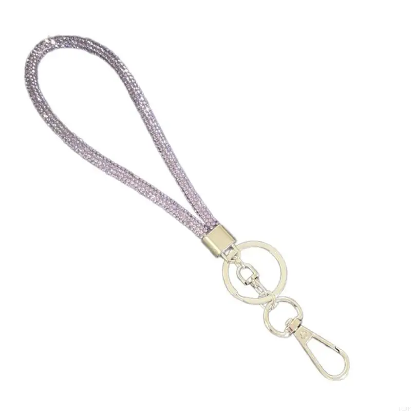 Schillernde Strasssteine ​​Crystal Phone -Riemen modische Crossbody -Kette für Handys – Detail 5