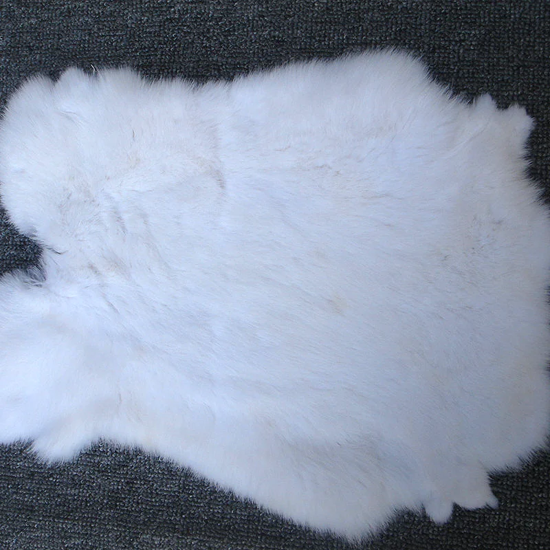 Natural Rex Rabbit Skin DIY Handmade Materials Dyed Fur Leather Seat Cushion Gloves Hat Coat Mobile Phone Decoration Materials