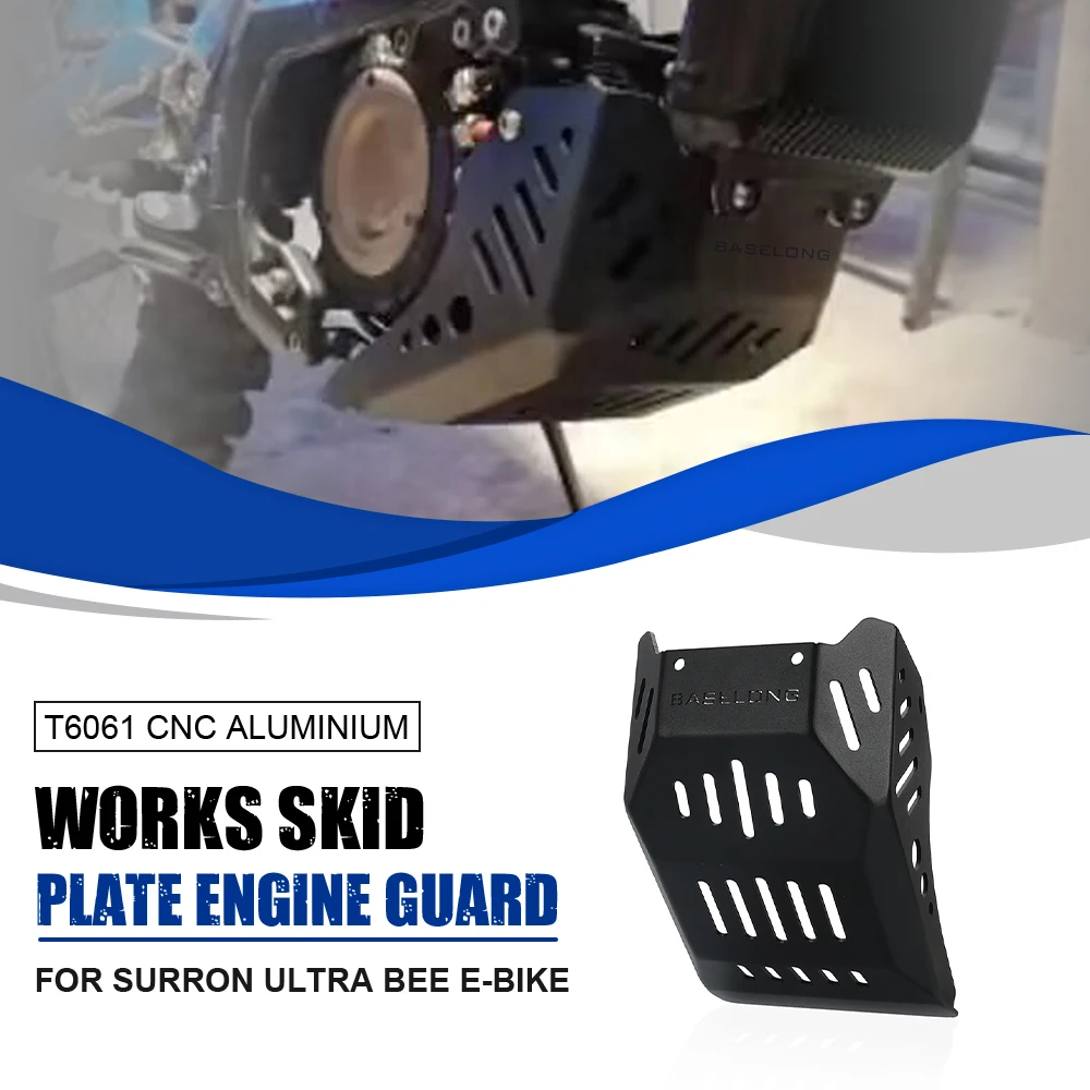 

FOR Sur-Ron Ultra Bee Motorcycle Engine Protection Cover Chassis Guard Skid Plate Protector Aluminum Accessories engine guard