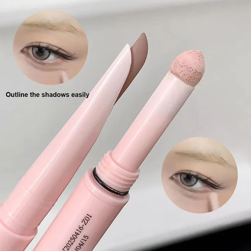Women Double-end Lying Silkworm Eyeliner Pencil Diamond Glitter Matte Aegyosal Pen Brightening Cream Shadow Highligher Makeup