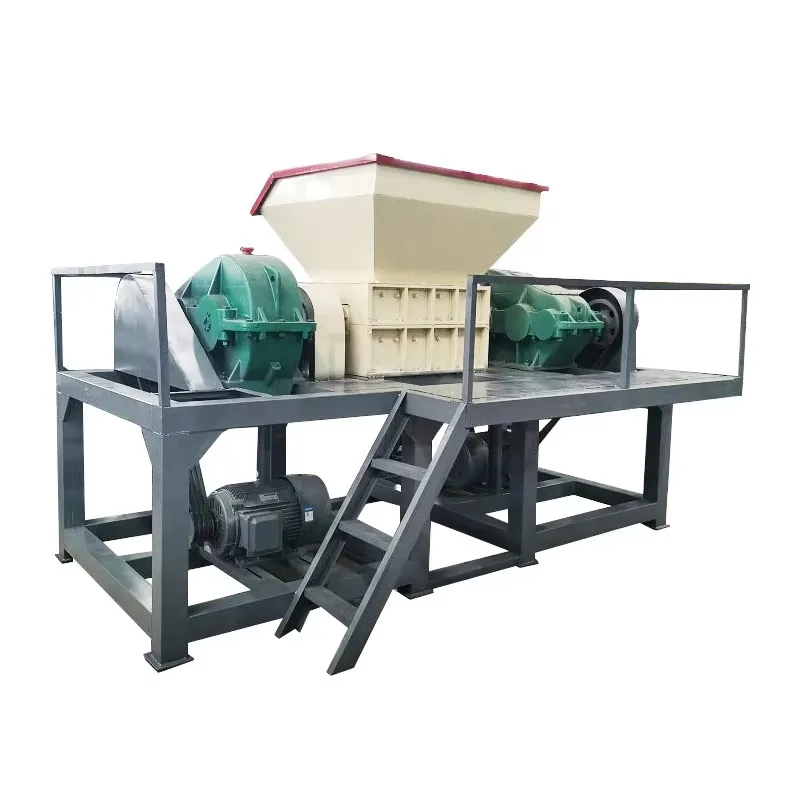 Double-axis Shredder, Light Material Garbage Crushing, Iron Removal and Recycling Equipment, Waste Garbage Shredder, Large