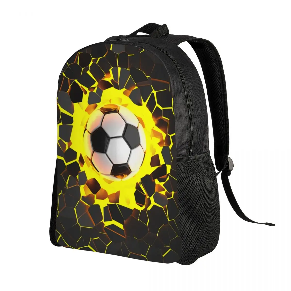 Custom 3D Print Soccer Balls Lover Football Backpacks for Girls Boys Sports Gift School College Travel Bags Women Men Bookbag