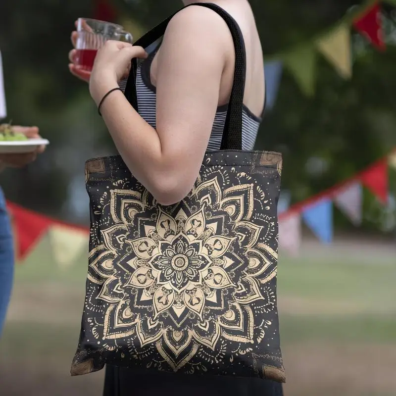 Charmante Einkaufstasche mit Katzenmuster, Schultertasche für Damen, Öko-freundliche, faltbare, wiederverwendbare Einkaufstasche – Detail 3