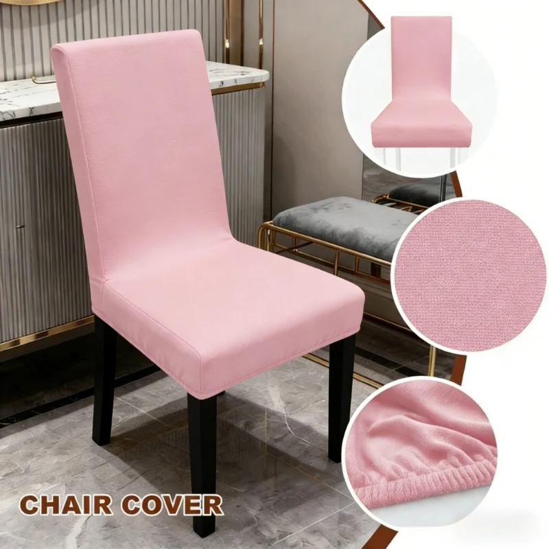 1PC Luxury Velvet Adjustable Chair Cover Elastic Jacquard Dining Chair Slipcovers for Wedding Banquet Hotel Home Decor Protector