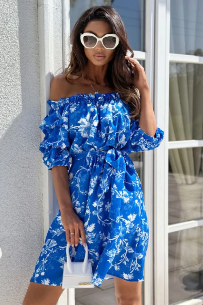 Off Shoulder Midi Dress Sportswear Summer