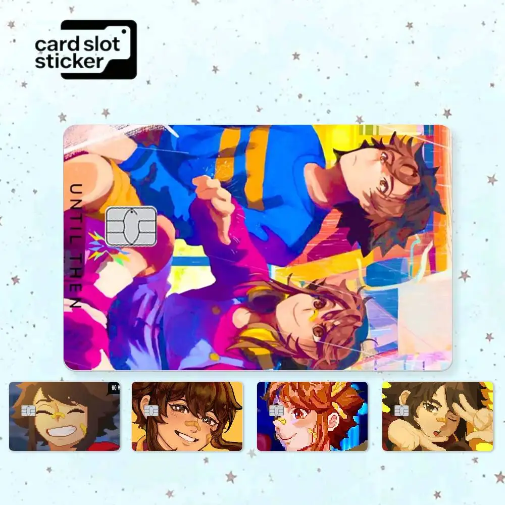 Anime Until T-Then Cathy  Credit Card HD Stickers Game Card Decal Small Chip Waterproof Sticker Gift