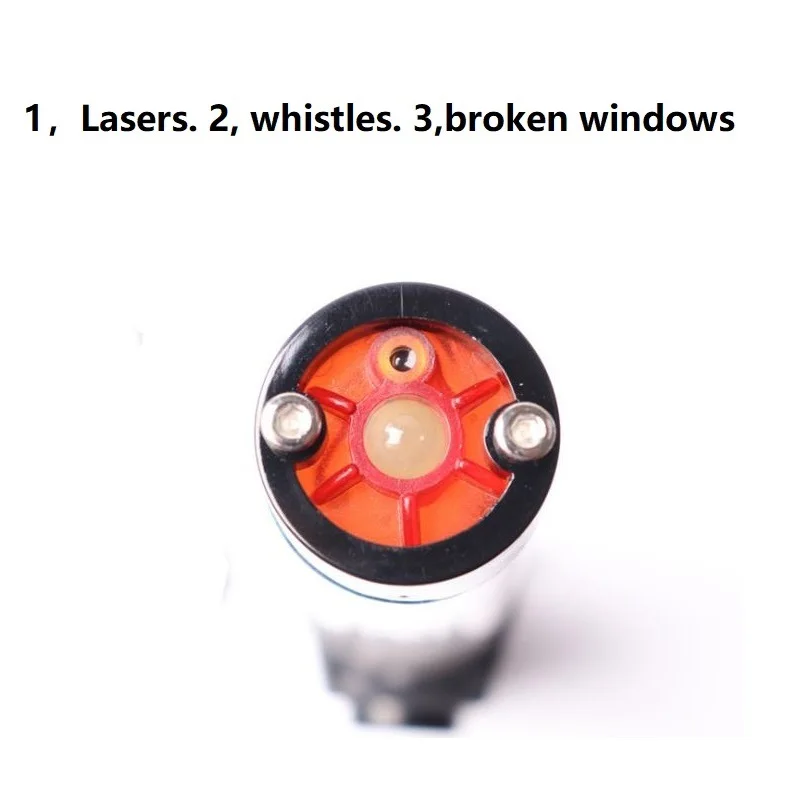 30CM Multi-functional Traffic Baton Laser Whistle Fire Emergency Evacuation Warning Light