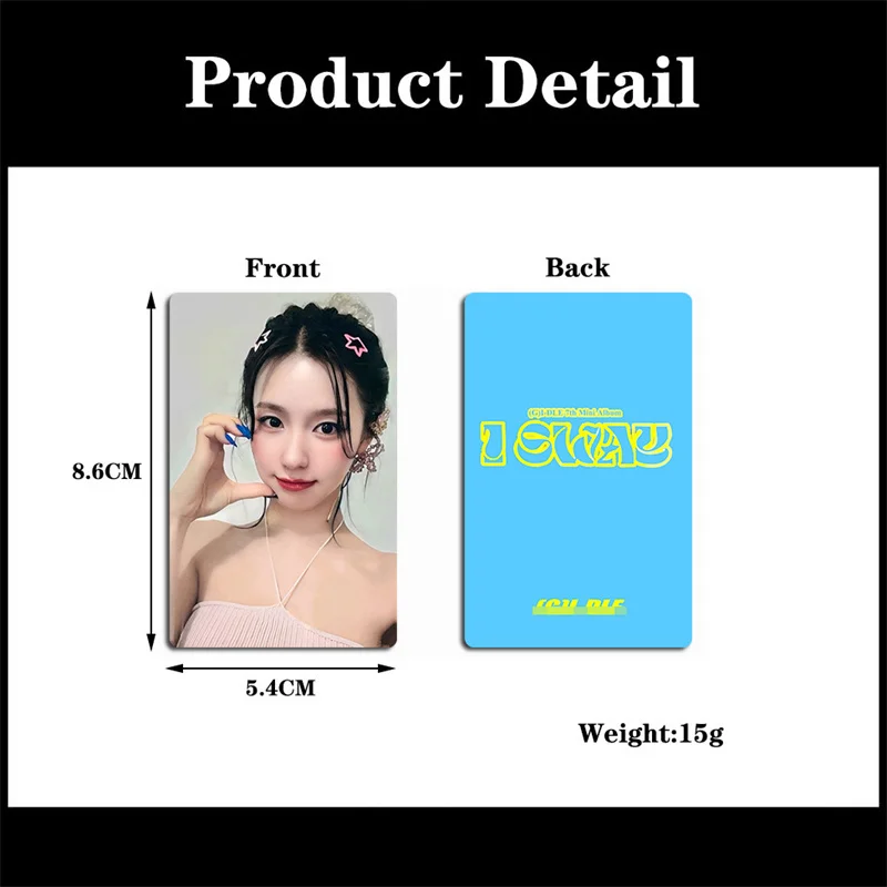 5pcs/set KPOP GIDLE Album I SWAY Lomo Card Yu Qi ShuHua High-quality High-definition Fan Collection Gift Photo Card Postcard