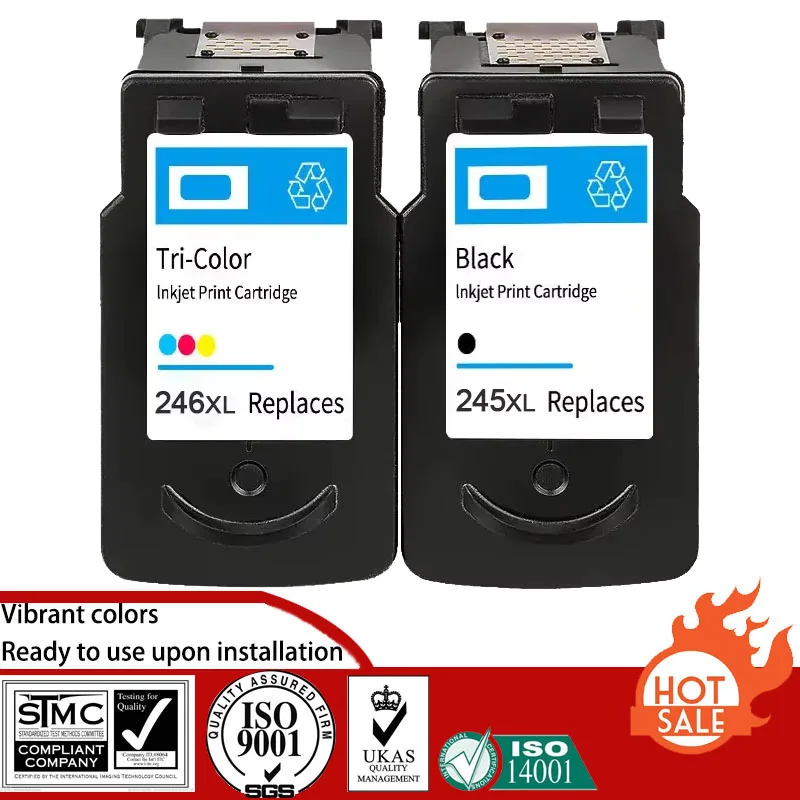 Compatible Remanufactured Ink Cartridge for Canon PG245 245 CL246 246 suit For Canon PIXMA MG2420/2520/2920/2922/2924;MX490/492